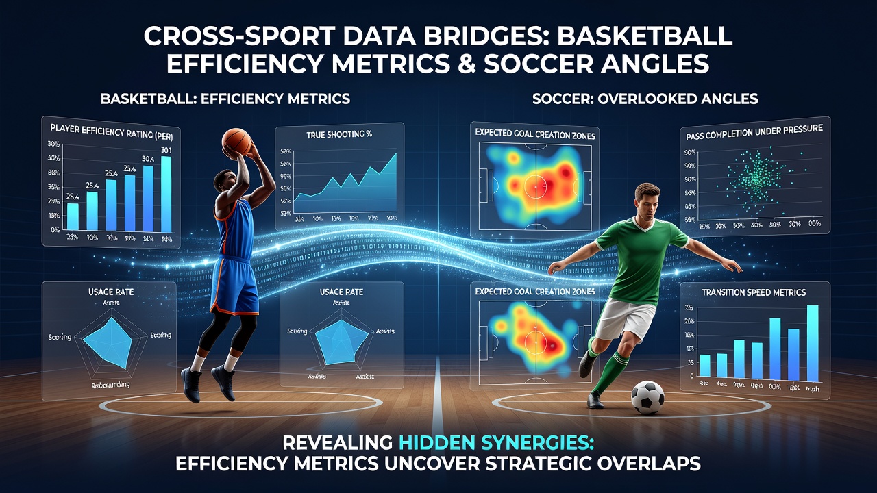 Thoroughbreds breaking from the starting gate while data overlays display pace ratings and cross-sport correlations