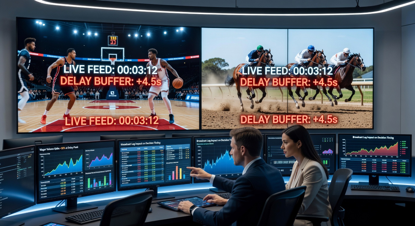 Broadcast equipment capturing live basketball action with timing overlays