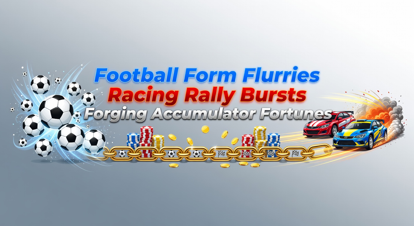 Soccer players in a huddle during a sudden winning streak, with a racehorse surging ahead in the background