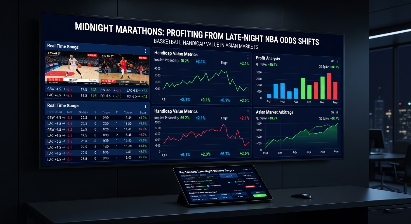 Close-up of an Asian betting interface showing NBA live handicap lines for Lakers vs. Warriors, with odds shifting from -3.5 to -5 amid a run
