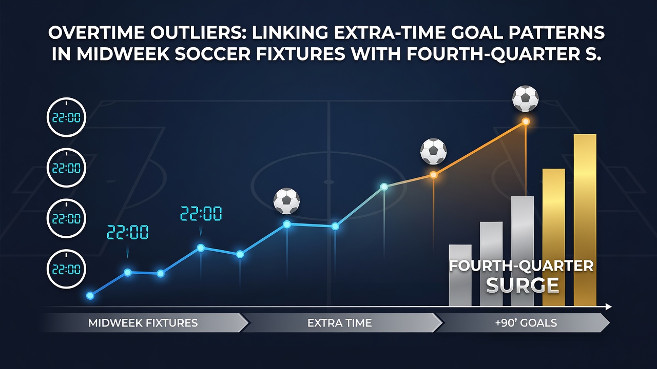 Cross-sport accumulator chart showing soccer extra time and NBA fourth quarter overlap statistics