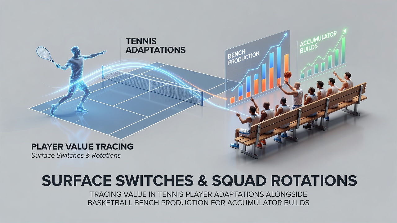 Tennis players adapting to grass courts during summer tournaments and basketball bench players entering rotations in high-stakes games