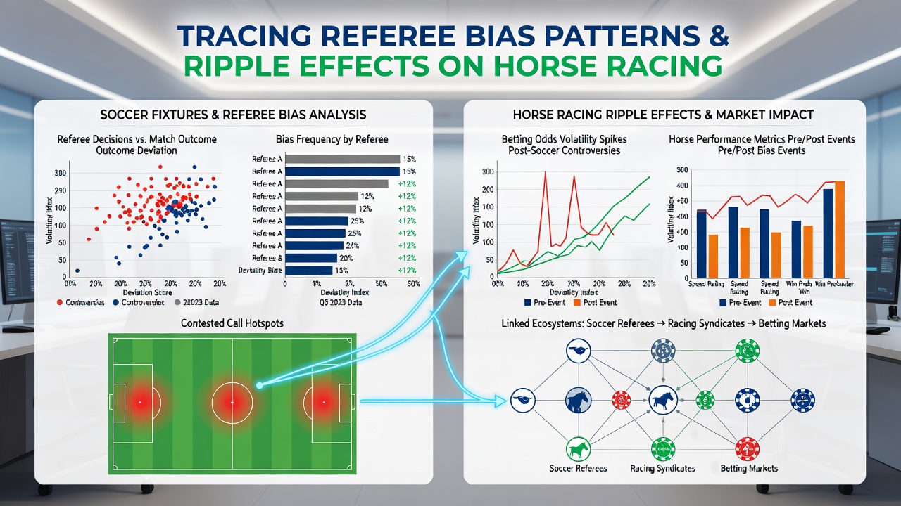 Horse racing place betting board alongside soccer fixture statistics display