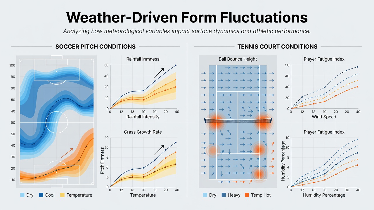 Tennis court surface monitoring equipment measuring wind and humidity levels during a tournament